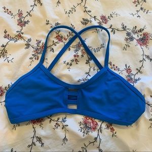 Jolyn Tomcat Tie-Back Bikini Top in Water Blue (Size S) *DISCONTINUED COLOR*